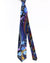 Vitaliano Pancaldi Silk Tie Black Blue Orange Floral Design