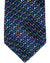 Vitaliano Pancaldi PLEATED SILK Tie Dark Blue Multi Colored Micro Pattern