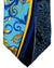 Vitaliano Pancaldi Silk Tie Black Blue Orange Gold Paisley Ornamental Design