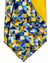 Vitaliano Pancaldi Silk Tie Orange Blue Swirl Geometric Design