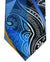 Vitaliano Pancaldi Silk Tie Black Blue Paisley Swirl Design