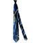 Vitaliano Pancaldi Silk Tie Black Blue Paisley Swirl Design