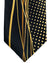 Vitaliano Pancaldi Silk Tie Black Orange Swirl Design