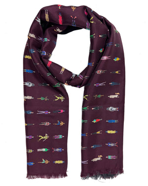 Paul Smith Silk Scarf Novelty Print - Vintage Archive