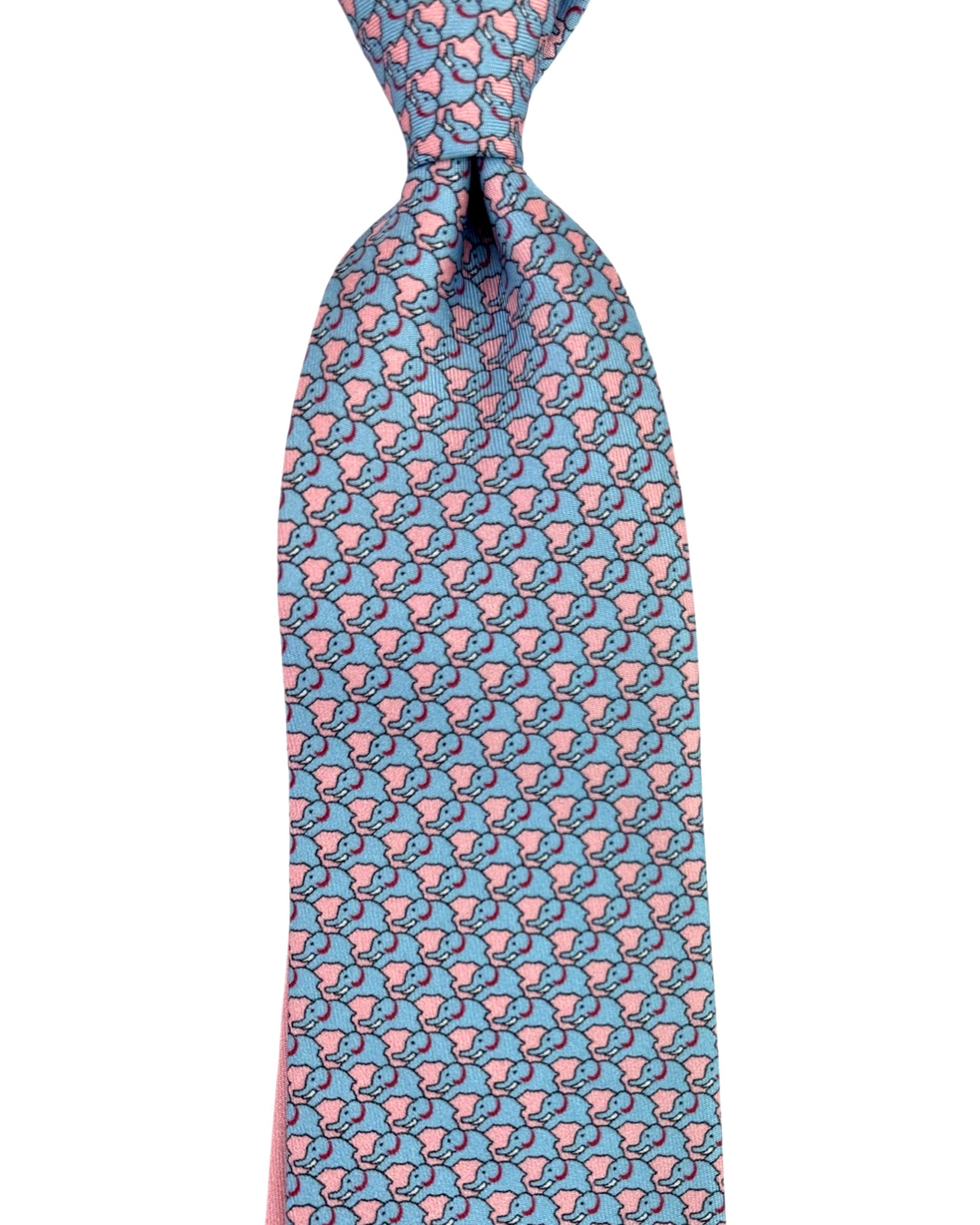 Thomas Pink Tie Blue Pink Elephant Novelt SALE