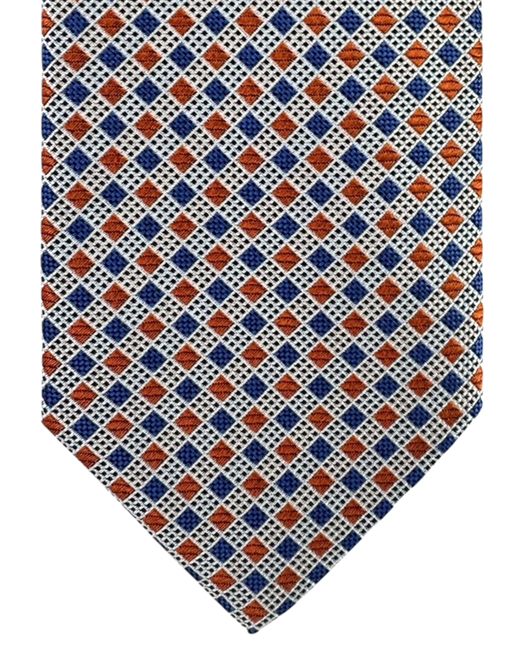 Thomas Pink Tie Silver Royal Blue Brown Design