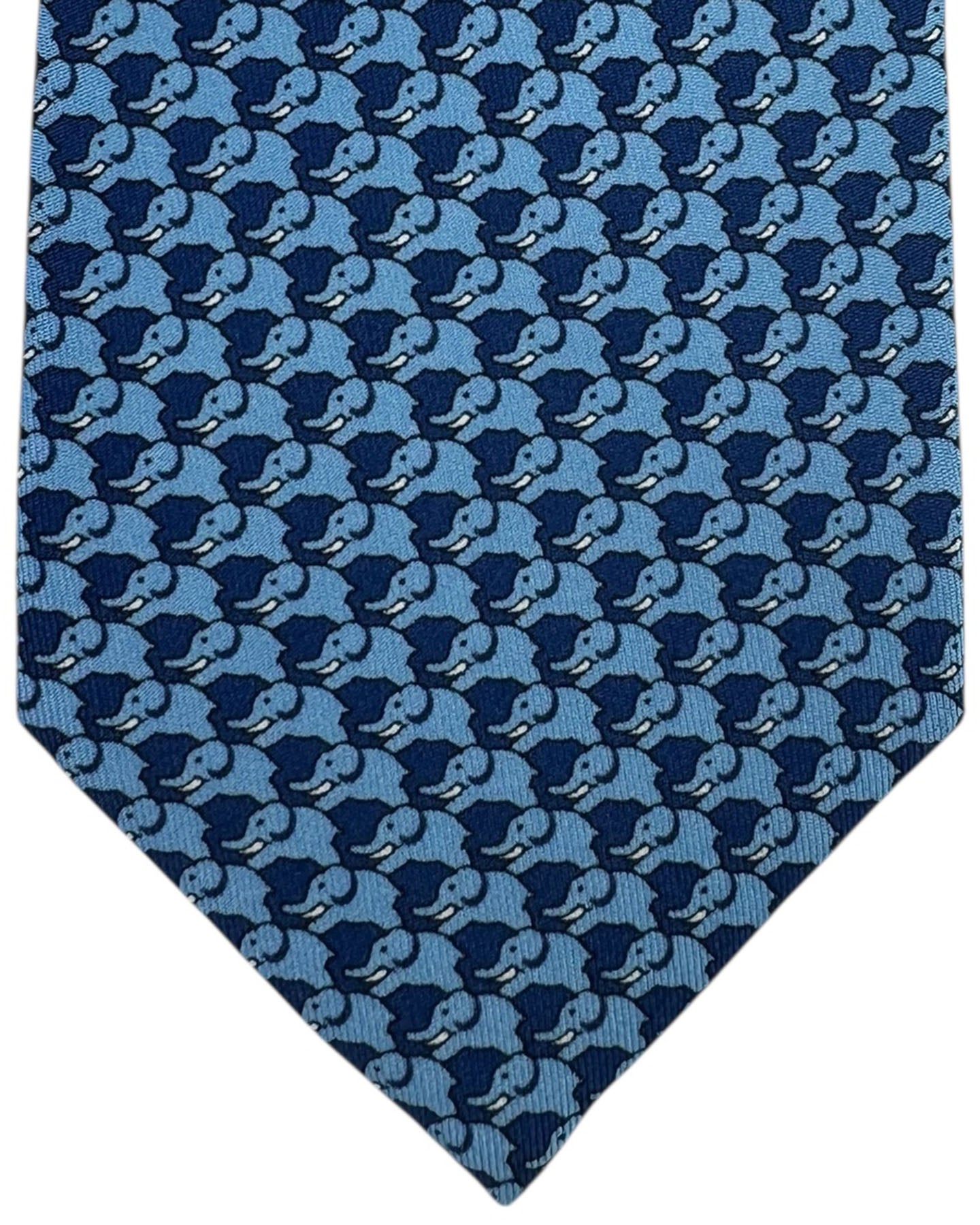 Thomas Pink Tie Navy Blue Elephant Parade