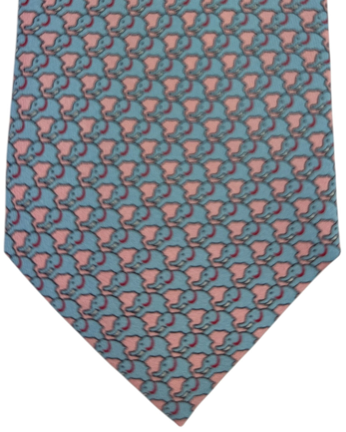 Thomas Pink Tie Blue Pink Elephant Novelty