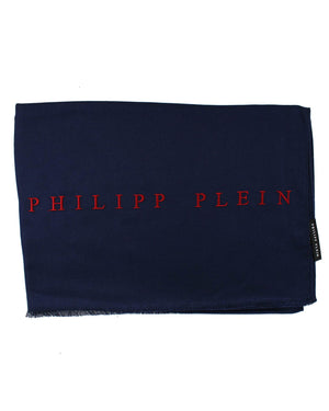 Philipp Plein Scarf Logo Royal blue