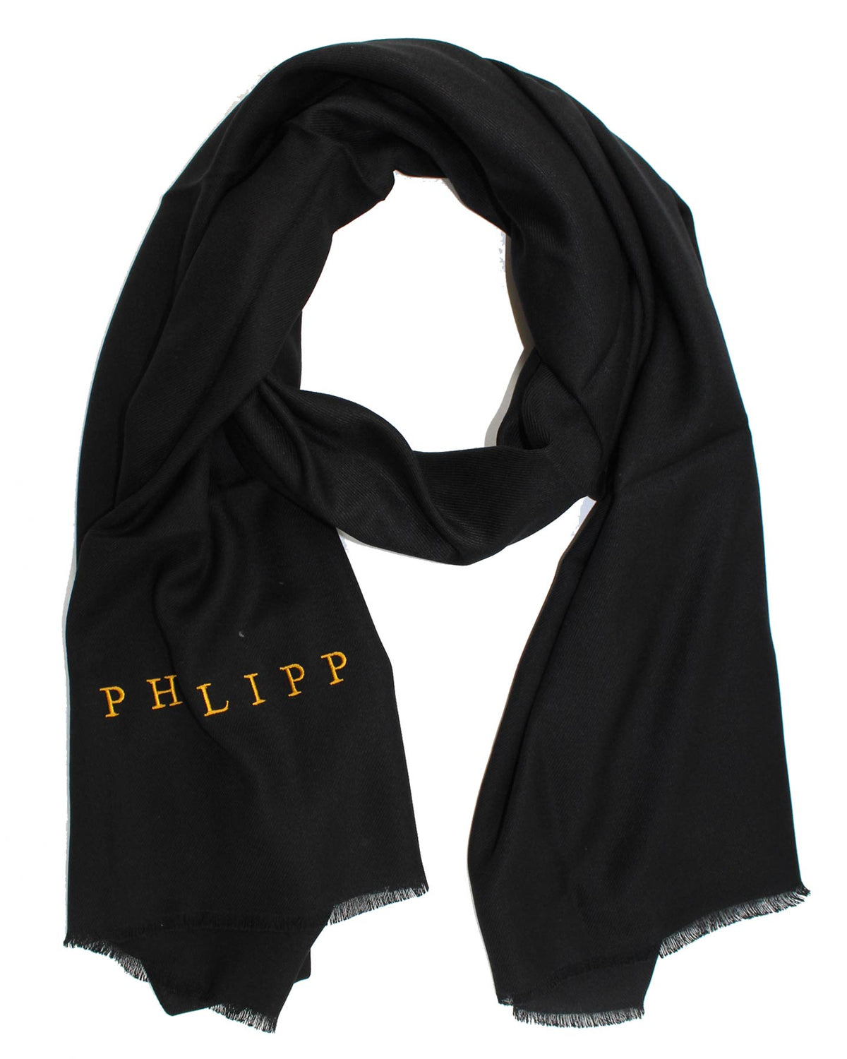 Philipp Plein Scarf Black Logo 