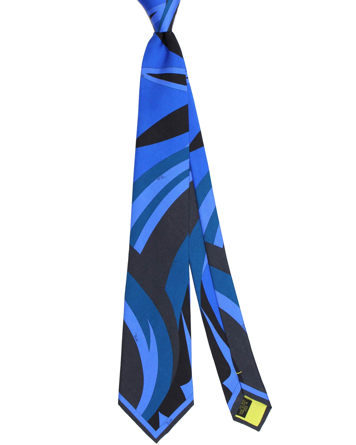 Emilio Pucci Silk Tie Signature Dark Blue SALE - Tie Deals
