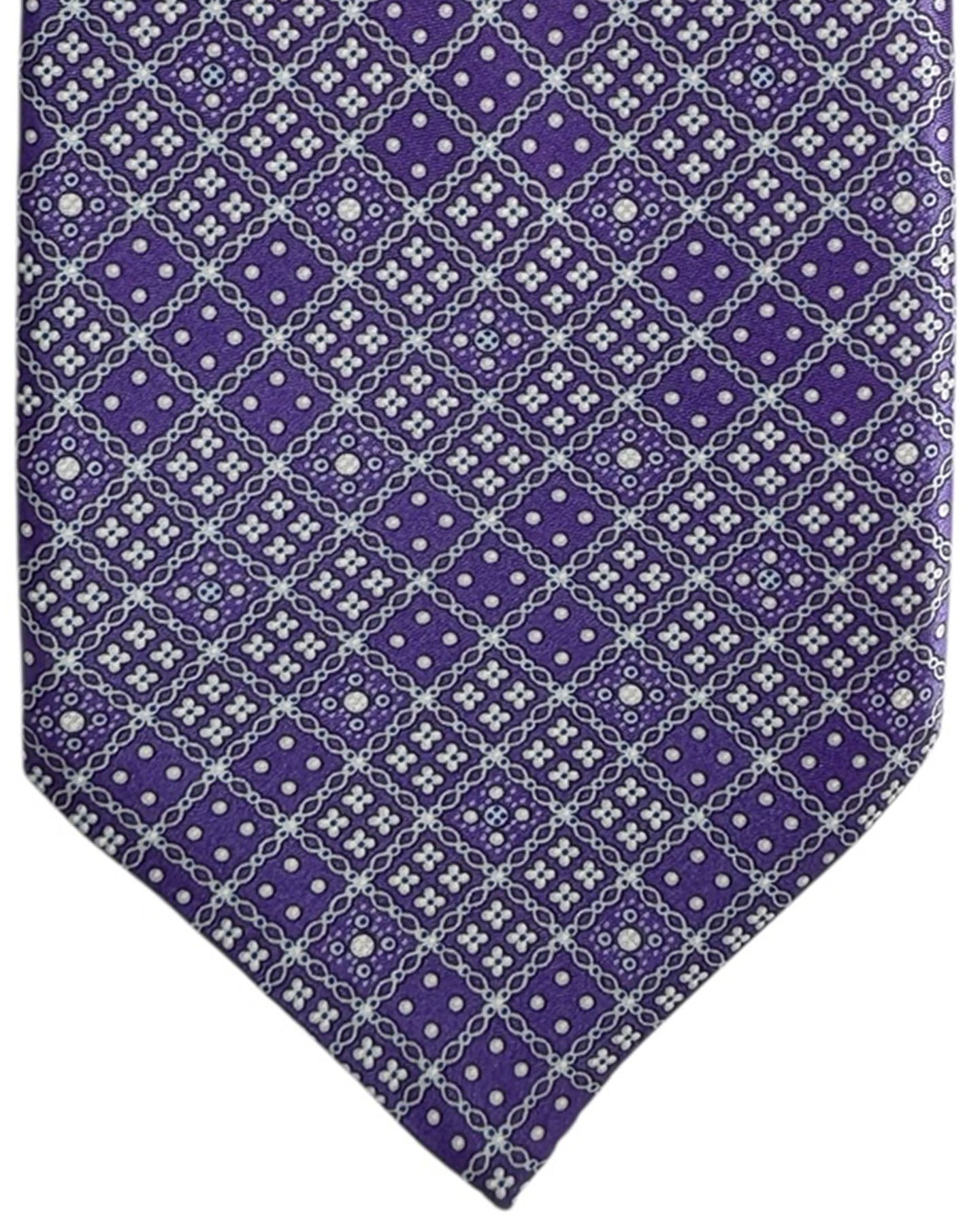 Stefano Ricci Tie Purple Geometric
