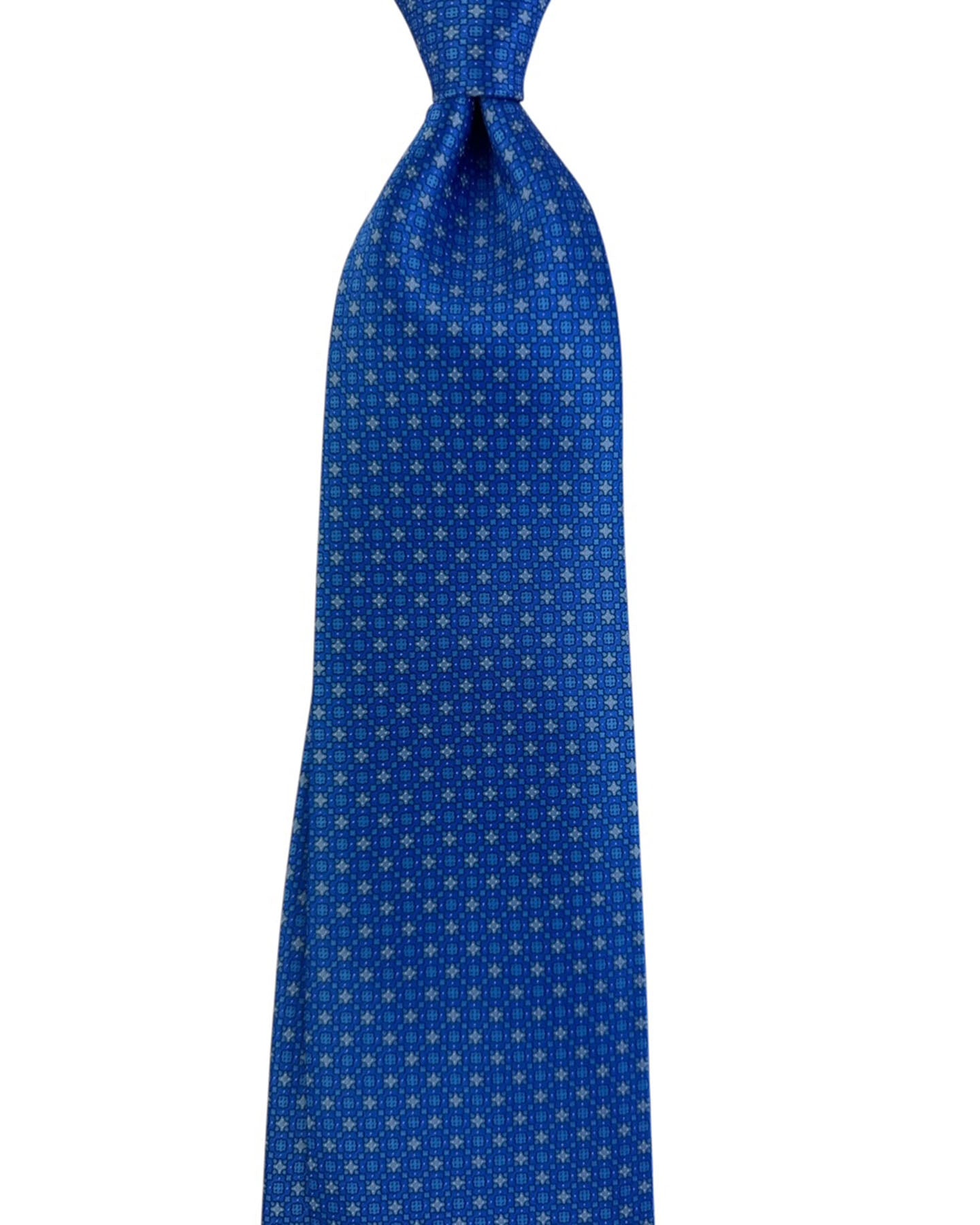 Stefano Ricci Tie Royal Blue Small Floral Medallion Pattern
