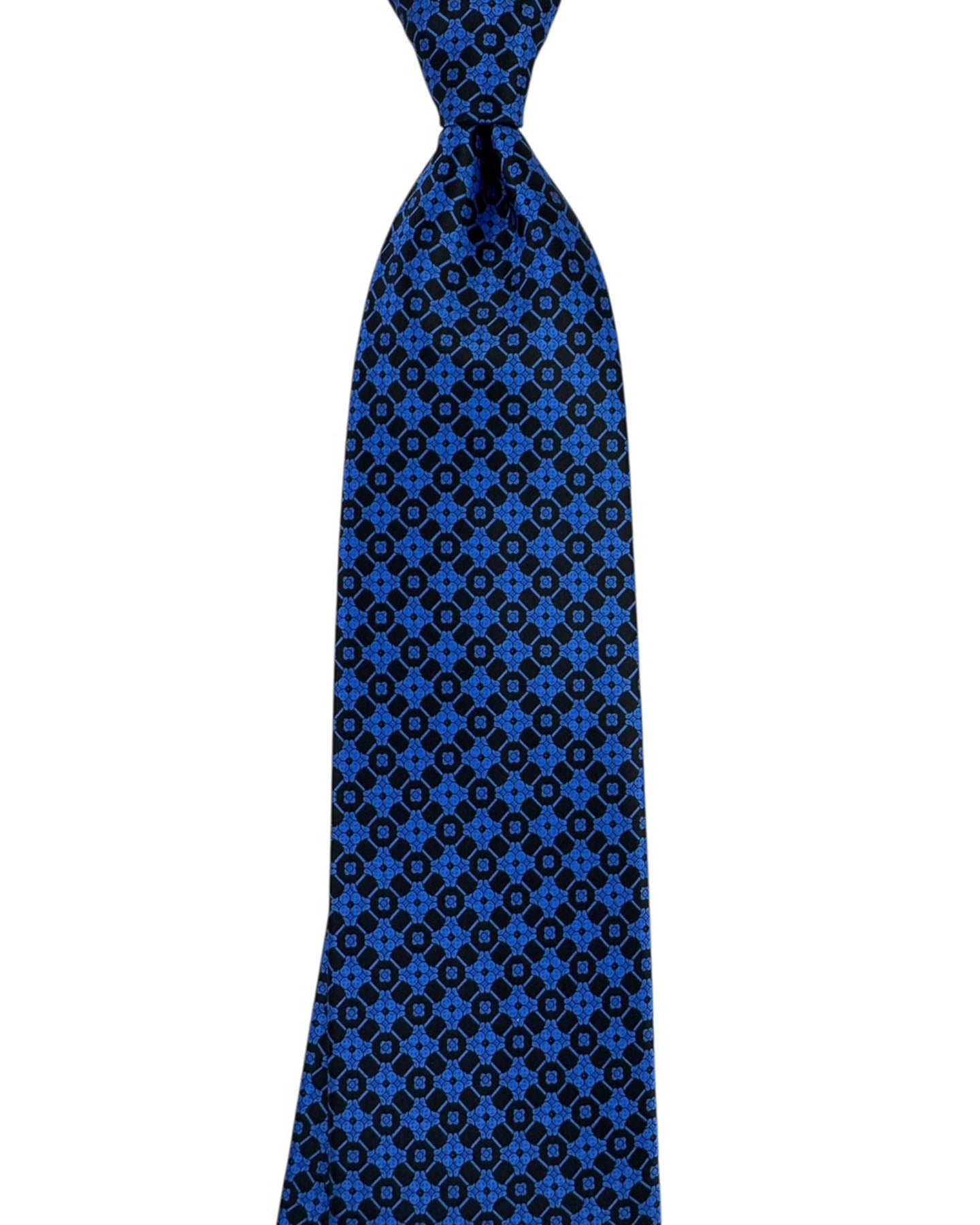 Stefano Ricci Silk Tie Royal Blue Pattern