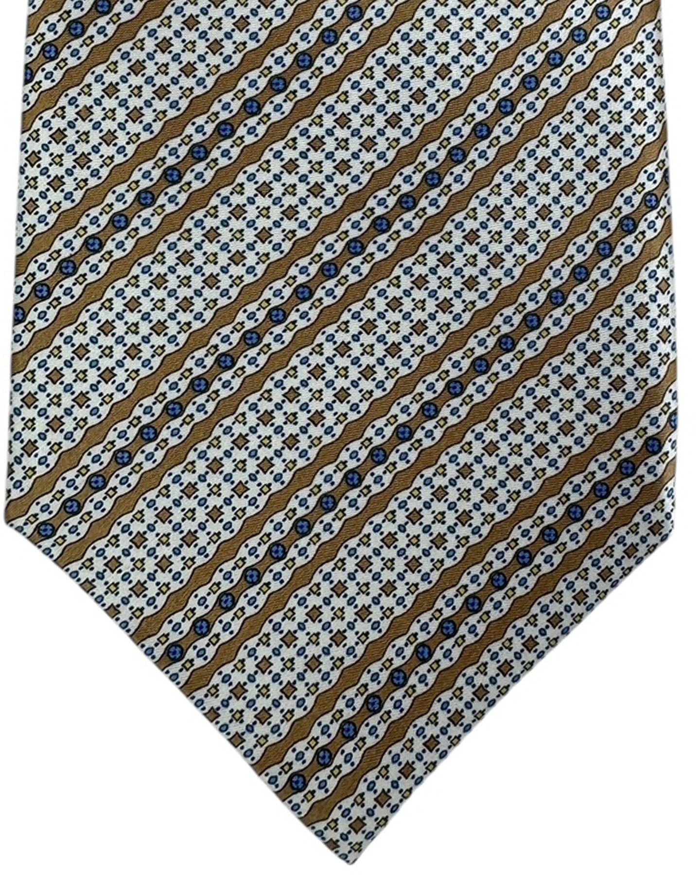 Stefano Ricci Tie Gray Patterned Stripes