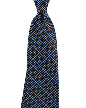 Stefano Ricci Tie Dark Brown Royal Blue 