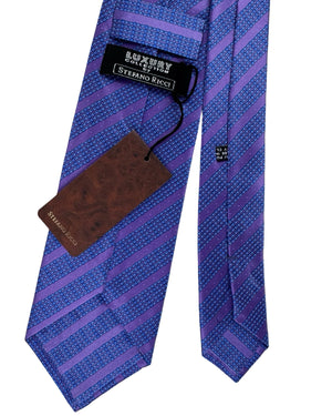 Stefano Ricci Tie Lavender And Blue Stripe