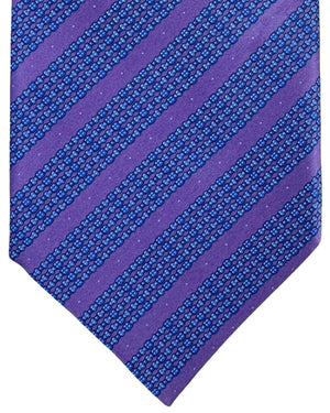 Stefano Ricci Tie Lavender And Blue Stripe