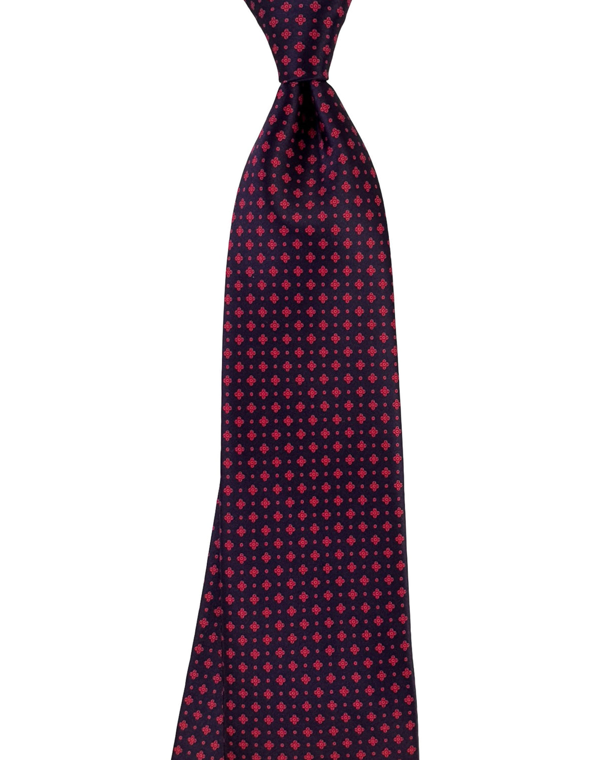 Stefano Ricci Tie Black And Red Medallion Pattern