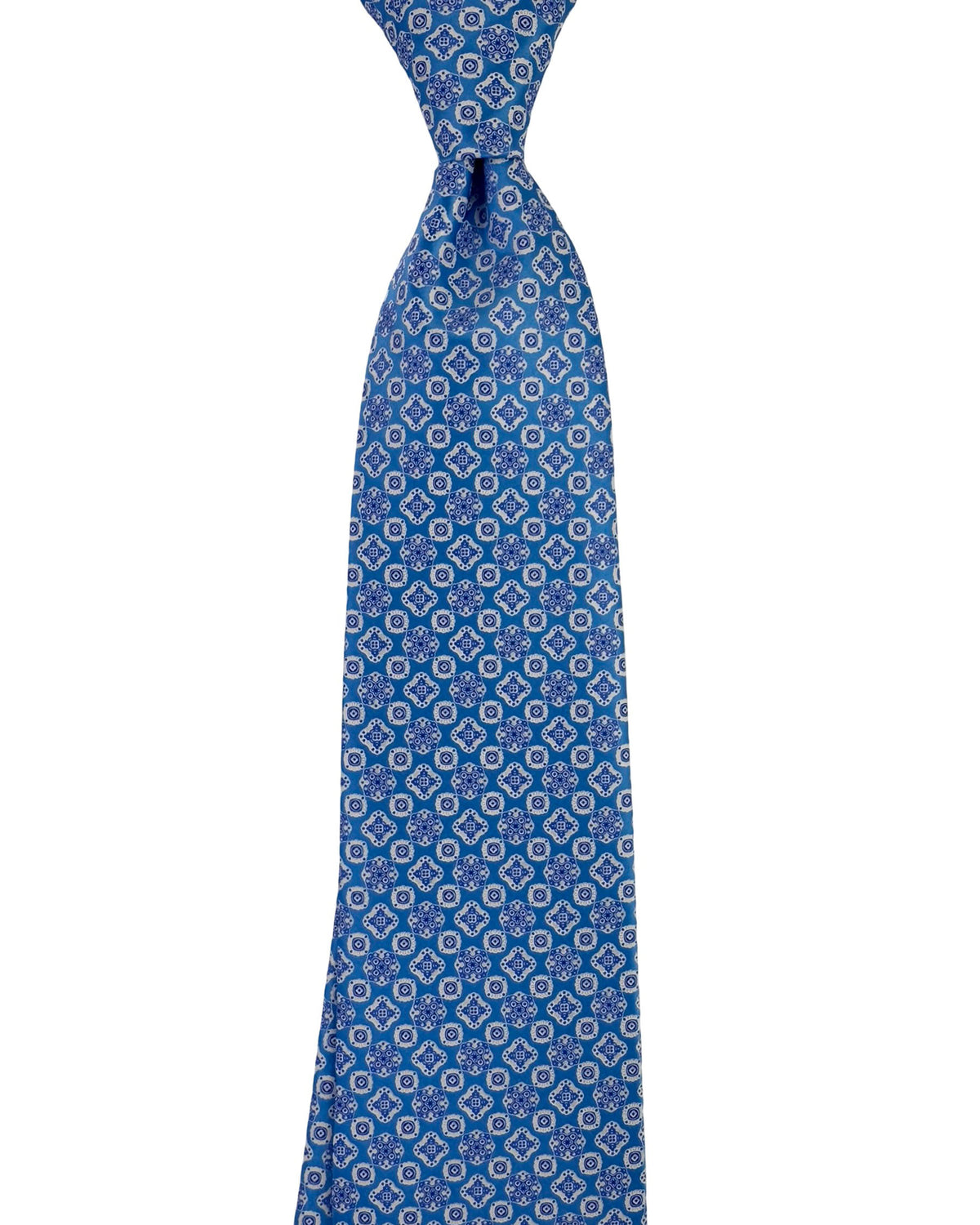 Stefano Ricci Tie Sky Blue Mini Medallion