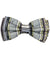 Emilio Pucci Silk Bow Tie Gray Geometric Design - Made In Italy