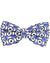 Emilio Pucci Silk Bow Tie Purple White Geometric Pre-Tied - Made In Italy