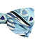 Emilio Pucci Silk Bow Tie Blue Gray Blue White Geometric Pre-Tied - Made In Italy