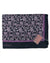 Stefano Ricci Scarf Black Purple Paisley Ornamental - Extra Large Shawl