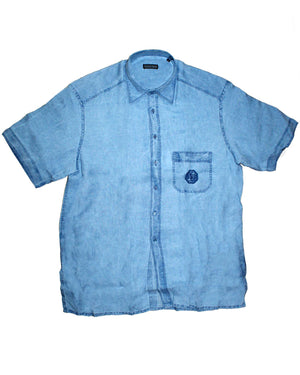 Stefano Ricci Sport Shirt Denim Blue