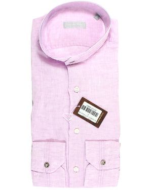 Stefano Ricci Shirt Pink Solid 42 - 16 1/2