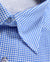 Stefano Ricci Short Sleeve Shirt Royal Blue Micro Check Pattern S