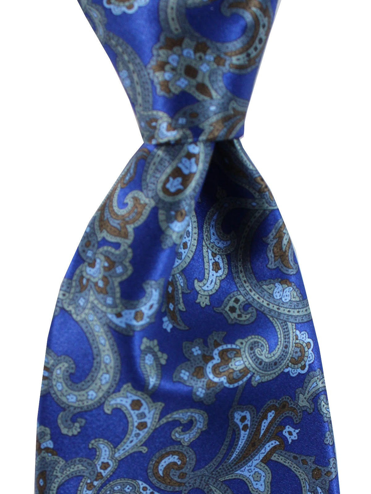 Stefano Ricci Silk Tie Dark Blue Brown Royal Ornamental Design
