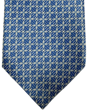 Stefano Ricci Silk Tie Blue Geometric