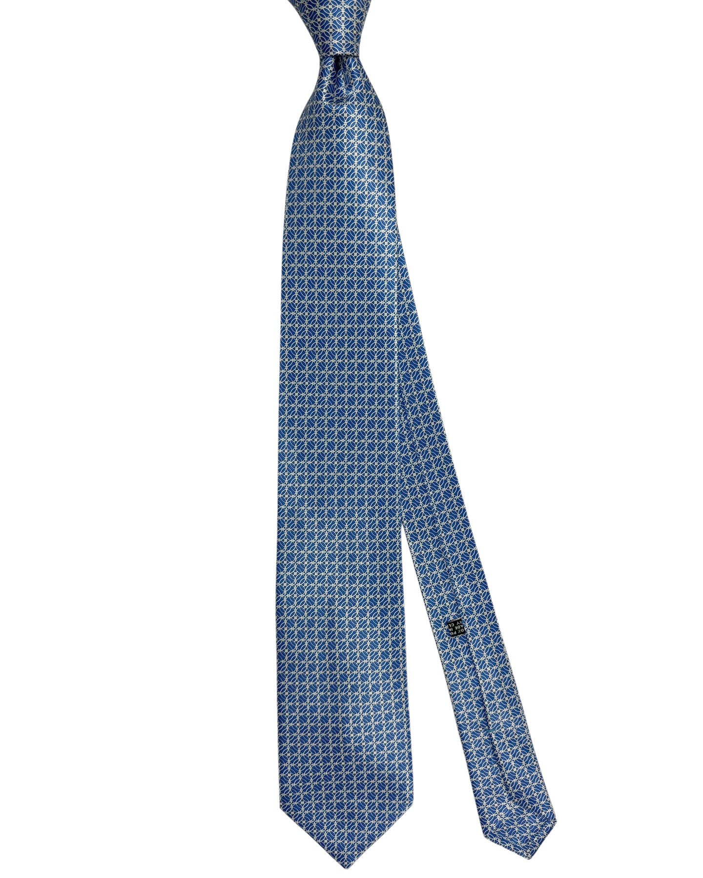 Stefano Ricci Silk Tie Blue Geometric