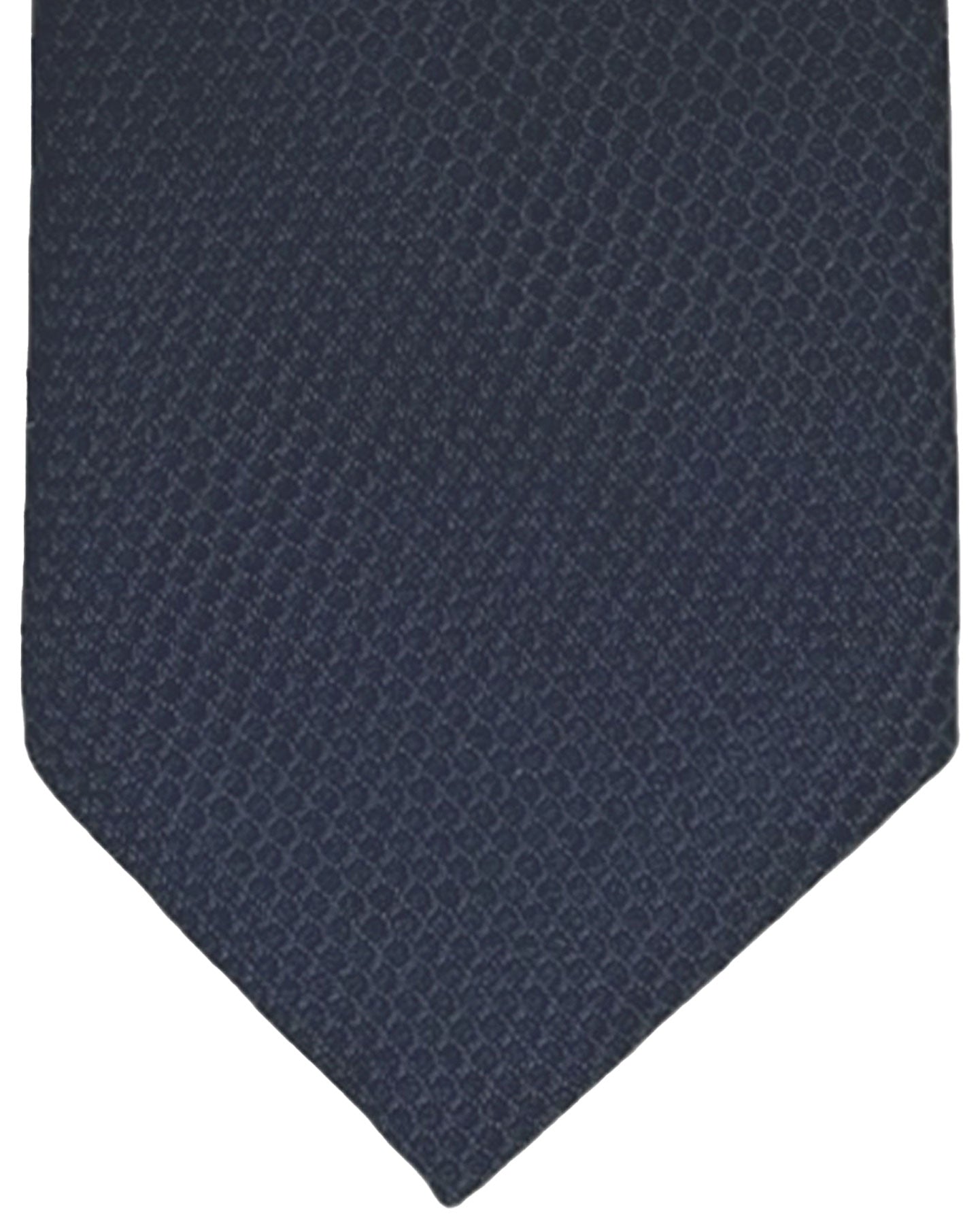 Stefano Ricci Silk Tie Midnight Blue Micro Pattern - Special Edition