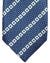 Stefano Ricci Silk Tie Dark Blue White Geometric Stripes