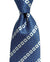 Stefano Ricci Silk Tie Dark Blue White Geometric Stripes