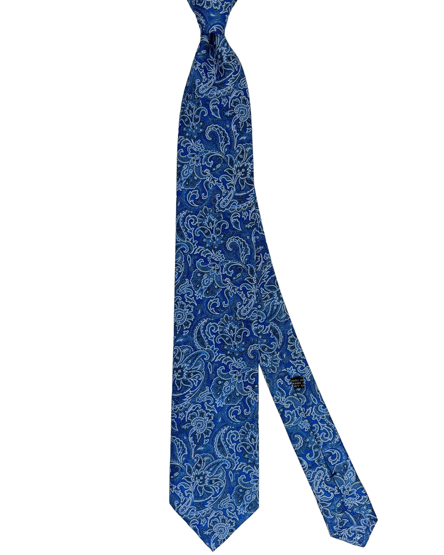Stefano Ricci Silk Tie Navy Paisley Design