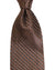 Stefano Ricci Tie Dark Brown Geometric - Pleated Silk