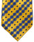 Stefano Ricci Silk Tie Orange Blue Medallions Stripes