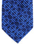 Stefano Ricci Tie Royal Blue Navy Medallions - Pleated Silk