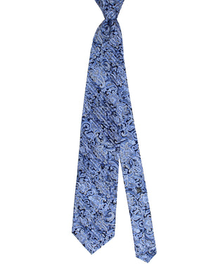 Stefano Ricci Tie Dark Blue Ornamental