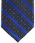 Stefano Ricci Silk Tie Royal Blue Brown Stripes