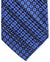 Stefano Ricci Pleated Silk Tie Dark Blue Purple Medallions Design