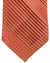 Stefano Ricci Pleated Silk Tie Peach Silver Micro Pattern Design