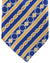 Stefano Ricci Silk Tie Royal Blue Mustard Stripes