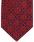 Stefano Ricci Silk Tie Black Bright Red Medallions