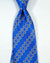 Stefano Ricci Silk Tie Royal Blue Mini Floral Stripes Design
