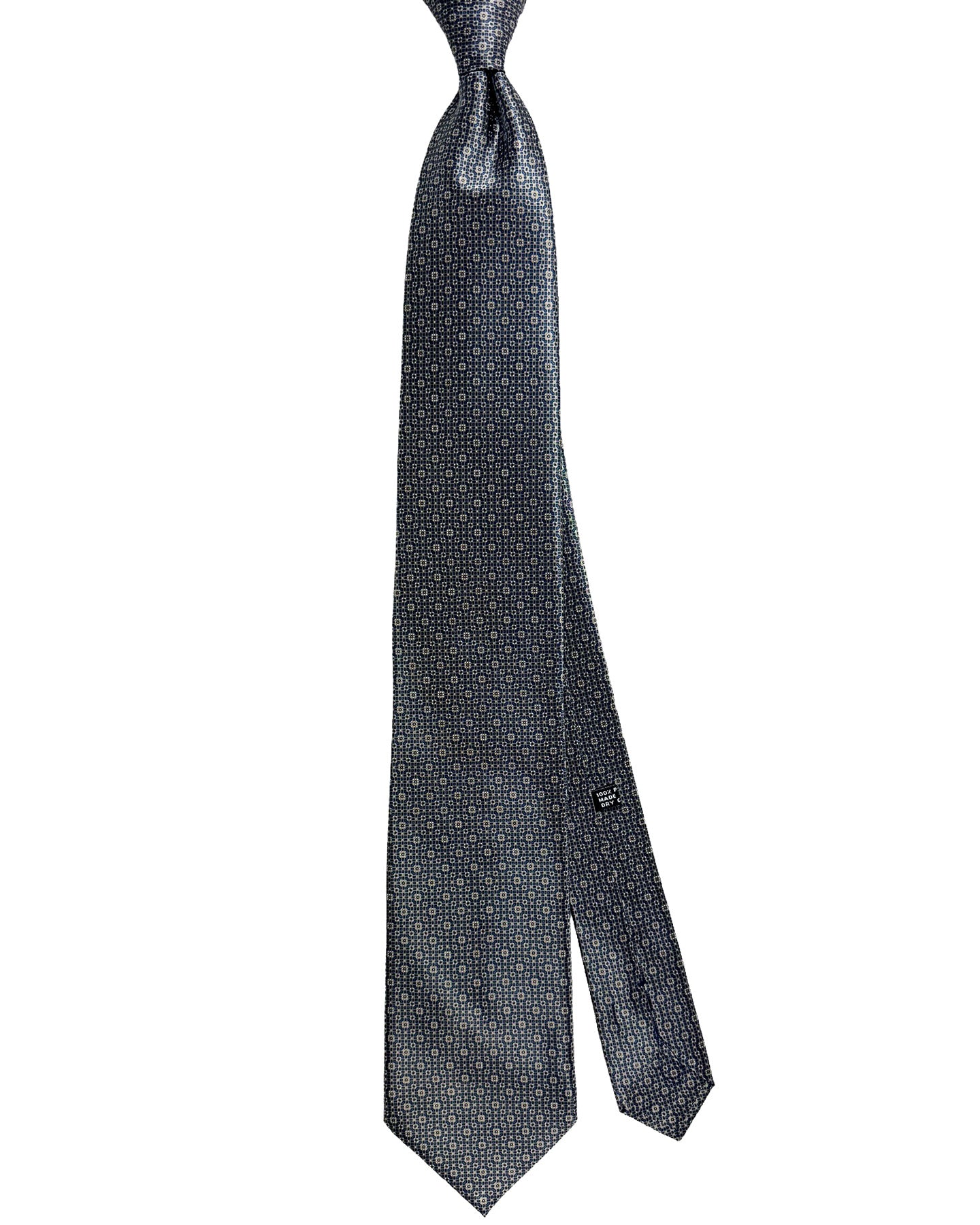 Stefano Ricci Silk Tie Taupe Gray Micro Pattern