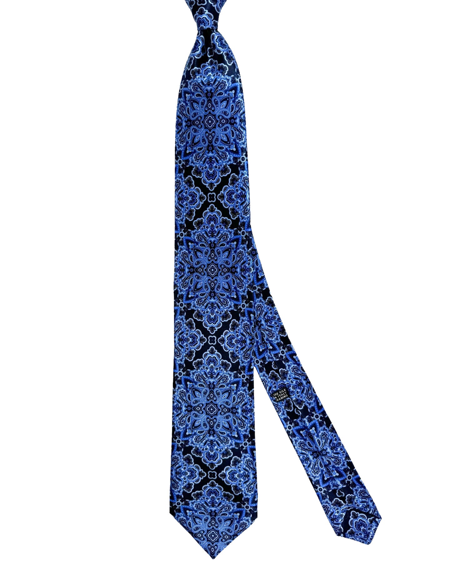 Stefano Ricci Tie Dark Blue Blue Ornamental